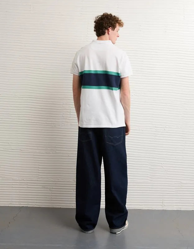 AE Slim Fit Logo Pique Polo Shirt