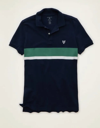 AE Slim Fit Logo Pique Polo Shirt
