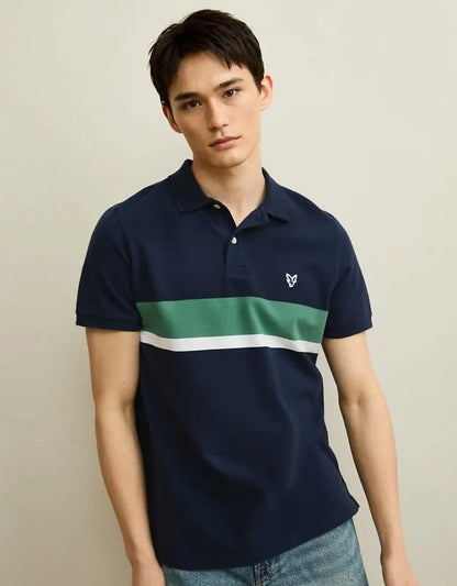 AE Slim Fit Logo Pique Polo Shirt