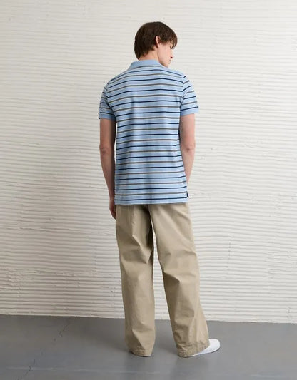AE Slim Fit Logo Pique Polo Shirt
