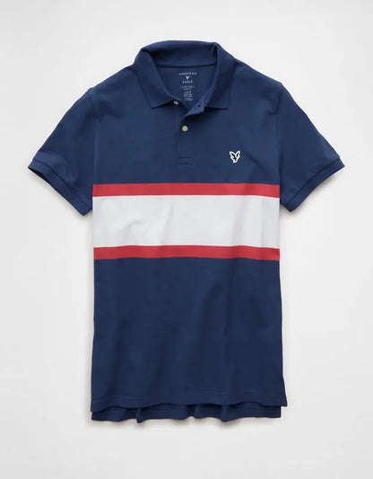 AE Slim Fit Logo Pique Polo Shirt