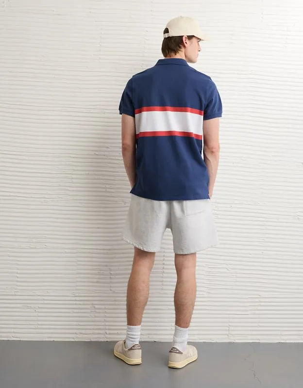 AE Slim Fit Logo Pique Polo Shirt