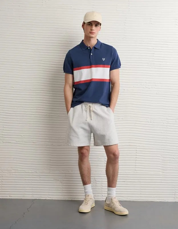 AE Slim Fit Logo Pique Polo Shirt