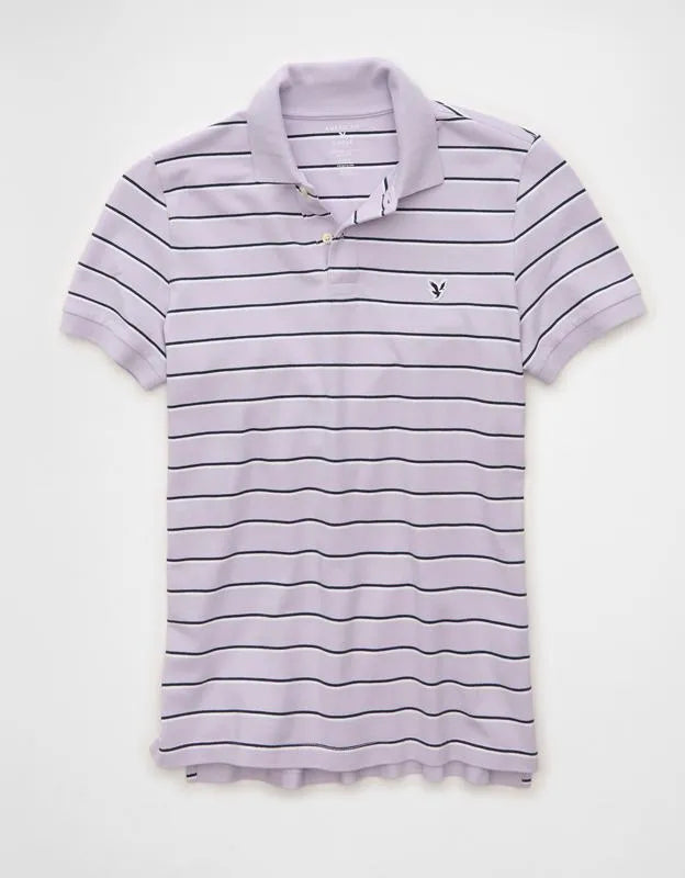 AE Slim Fit Logo Pique Polo Shirt