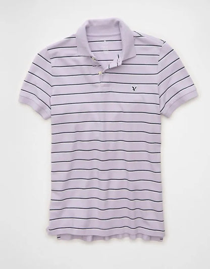 AE Slim Fit Logo Pique Polo Shirt