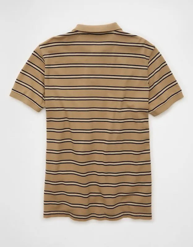 AE Standard Fit Lived-In Pique Polo Shirt
