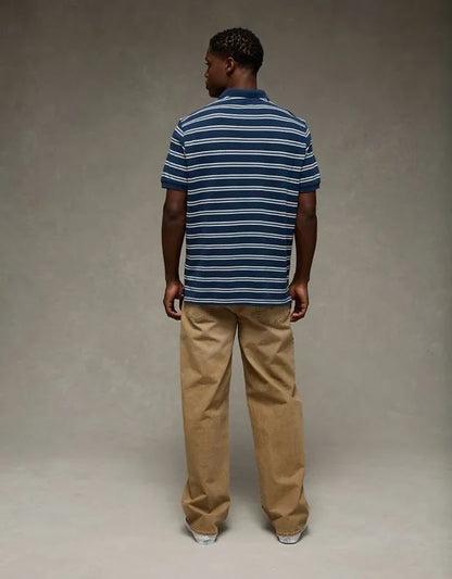 AE Standard Fit Lived-In Pique Polo Shirt