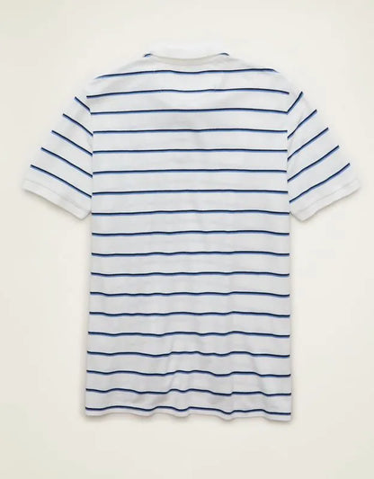 AE Standard Fit Lived-In Pique Polo Shirt