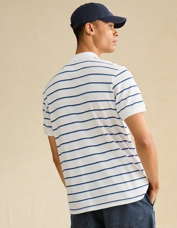 AE Standard Fit Lived-In Pique Polo Shirt