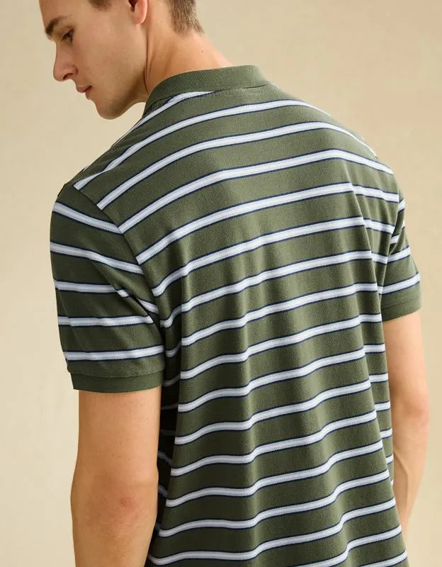 AE Standard Fit Lived-In Pique Polo Shirt