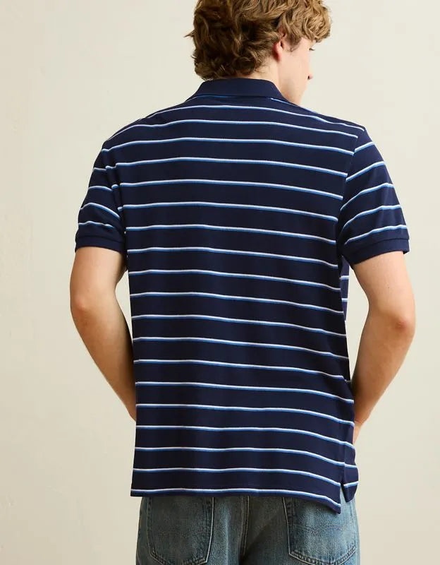 AE Standard Fit Lived-In Pique Polo Shirt