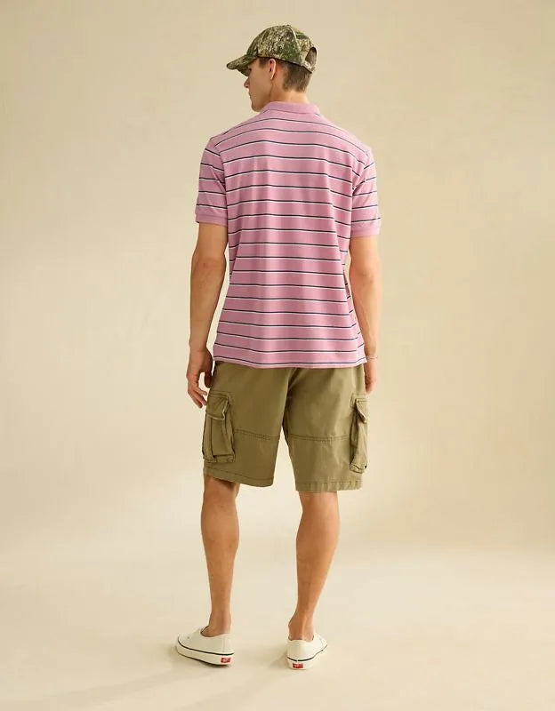 AE Standard Fit Lived-In Pique Polo Shirt