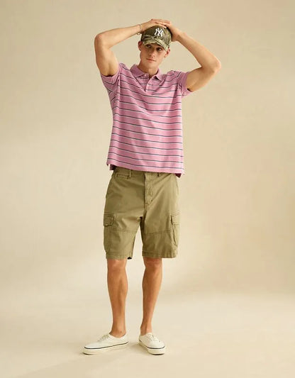 AE Standard Fit Lived-In Pique Polo Shirt