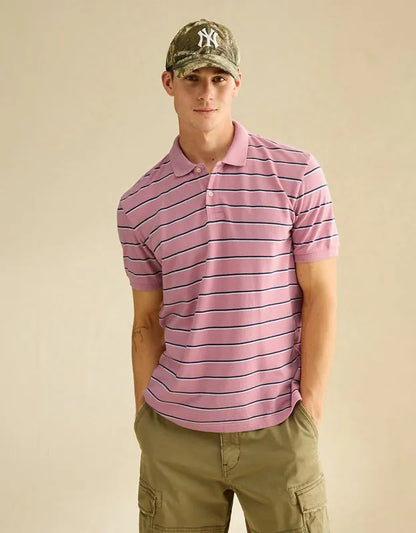 AE Standard Fit Lived-In Pique Polo Shirt