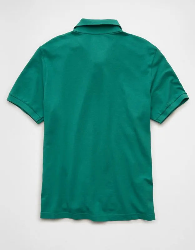 AE Standard Fit Pop Logo Pique Polo Shirt