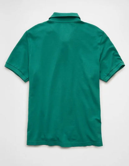 AE Standard Fit Pop Logo Pique Polo Shirt