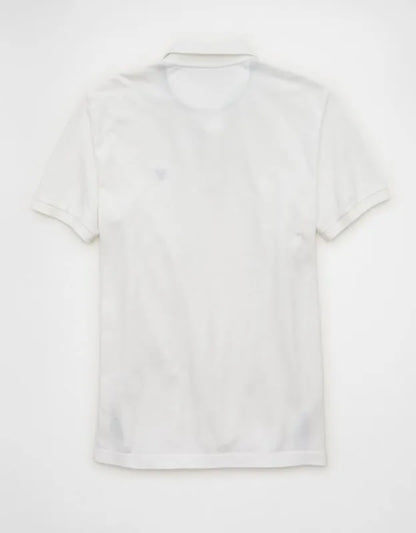 AE Standard Fit Pop Logo Pique Polo Shirt