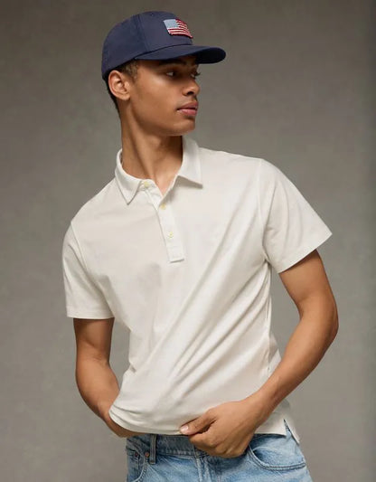 AE Standard Fit Lightweight Polo Shirt