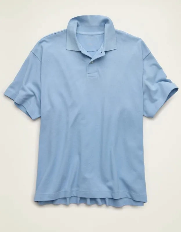 AE Boxy Fit Pique Polo Shirt