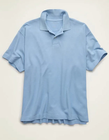 AE Boxy Fit Pique Polo Shirt
