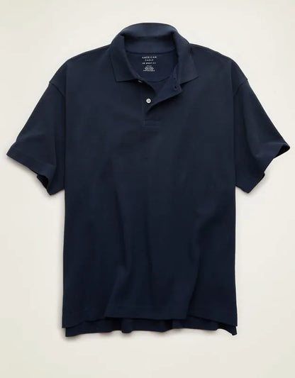 AE Boxy Fit Pique Polo Shirt