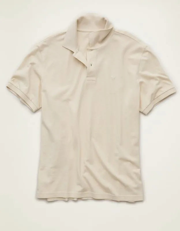 AE Standard Fit Lived-In Pique Polo Shirt