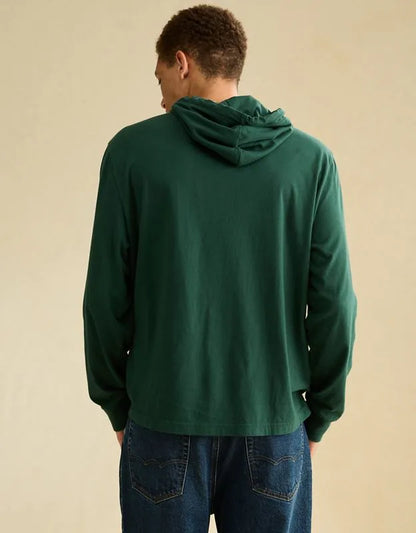 AE Standard Fit Lightweight Logo Graphic Hoodie T-Shirt