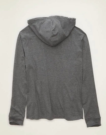AE Standard Fit Lightweight Logo Graphic Hoodie T-Shirt