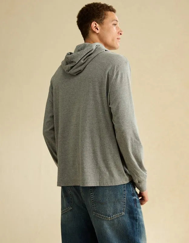 AE Standard Fit Lightweight Logo Graphic Hoodie T-Shirt