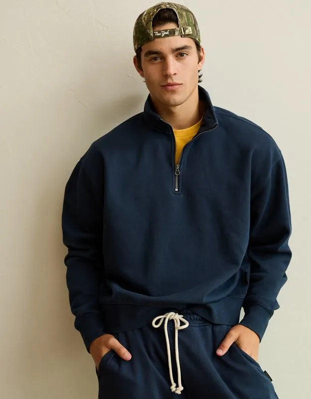 AE Laidback Luxe Quarter-Zip Sweatshirt
