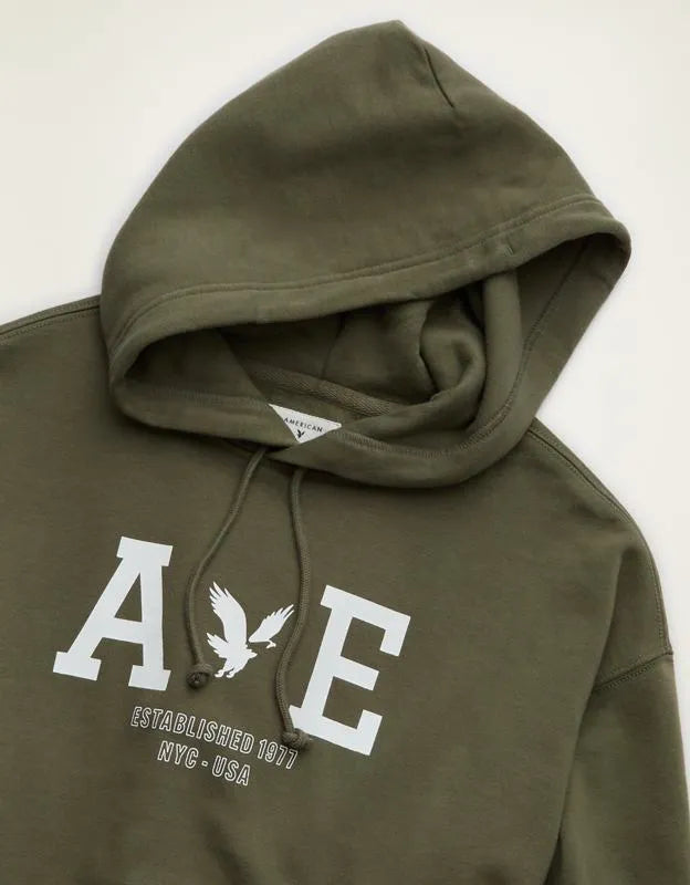 AE Lightweight Logo Fleece Hoodie