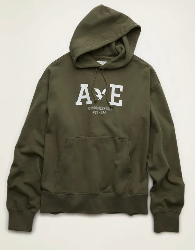 AE Lightweight Logo Fleece Hoodie