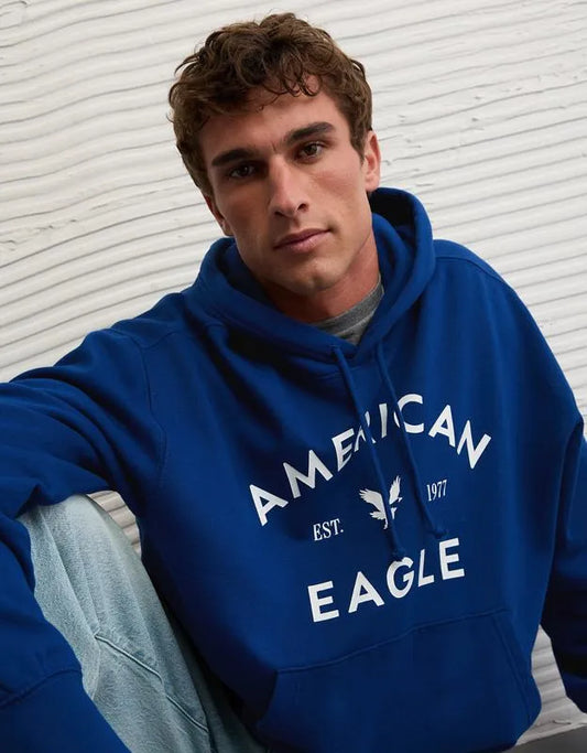 AE Lightweight Logo Fleece Hoodie