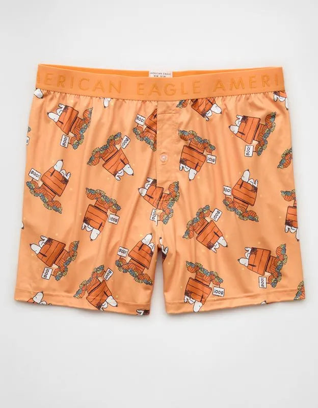 AEO Men's Halloween Snoopy Ultra Soft Pocket Boxer Short