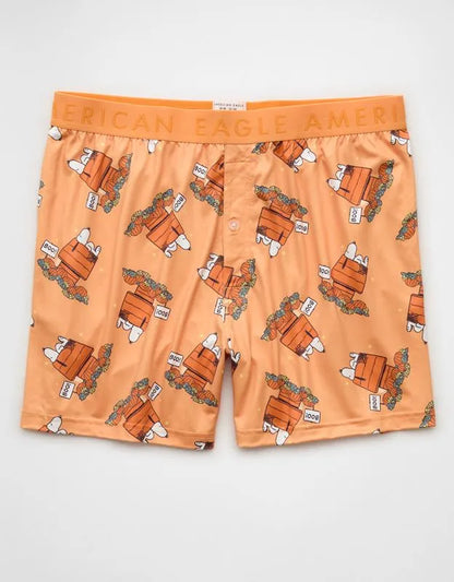AEO Men's Halloween Snoopy Ultra Soft Pocket Boxer Short