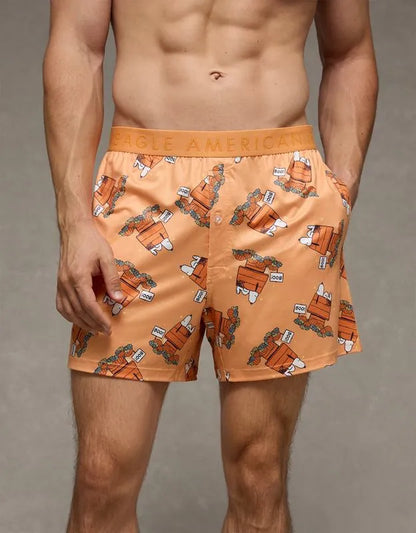 AEO Men's Halloween Snoopy Ultra Soft Pocket Boxer Short
