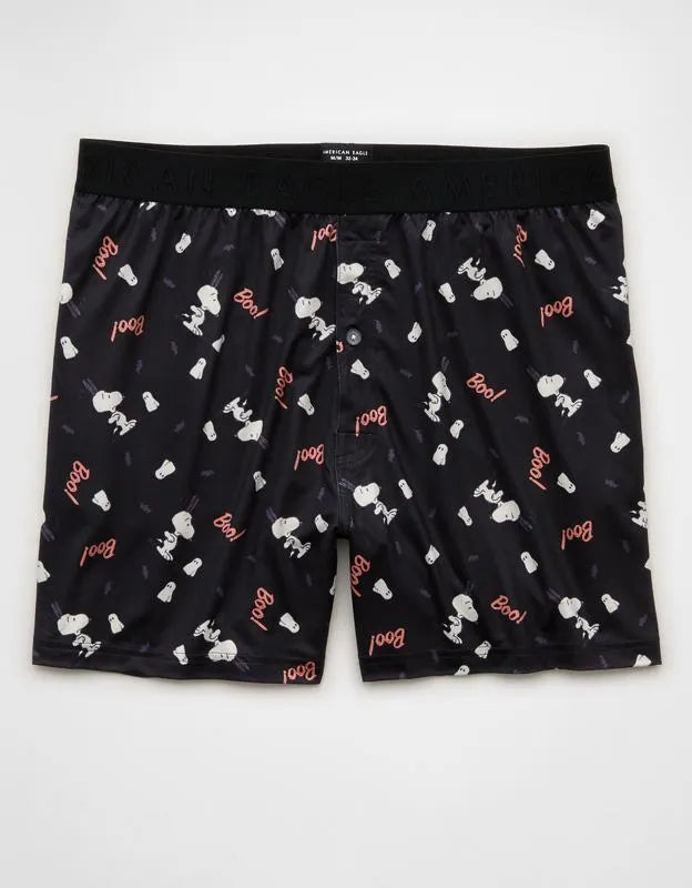 AEO Men's Halloween Snoopy Ultra Soft Pocket Boxer Short