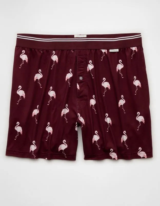 AEO Men's Flamingos Ultra Soft Pocket Boxer Short