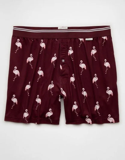 AEO Men's Flamingos Ultra Soft Pocket Boxer Short