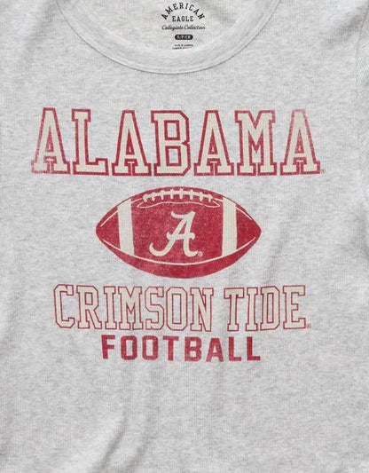 AE Alabama Crimson Tide Graphic Cropped Baby Tee