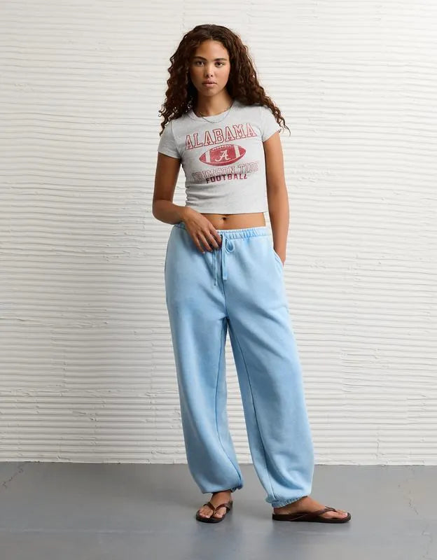 AE Alabama Crimson Tide Graphic Cropped Baby Tee