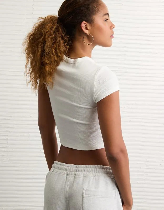 AE Texas Longhorns Graphic Cropped Baby Tee