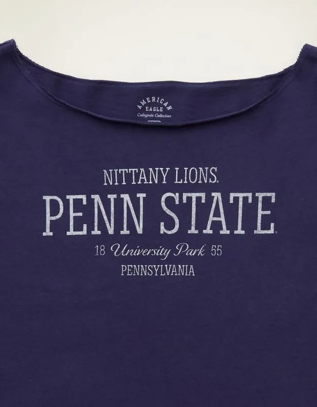 AE Penn State Off-the-Shoulder Graphic T-Shirt