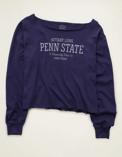 AE Penn State Off-the-Shoulder Graphic T-Shirt