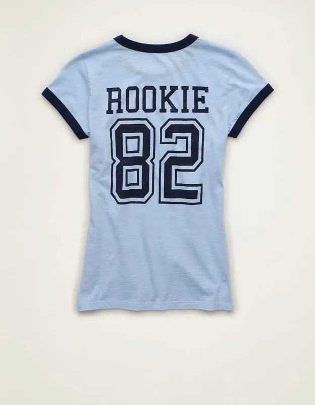 AE Fitted Graphic Ringer T-Shirt