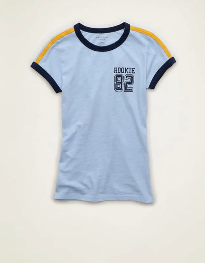 AE Fitted Graphic Ringer T-Shirt