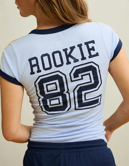 AE Fitted Graphic Ringer T-Shirt