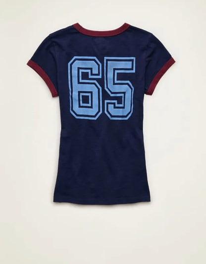 AE Fitted Graphic Ringer T-Shirt