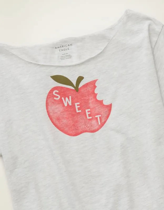 AE Off-the-Shoulder Graphic T-Shirt