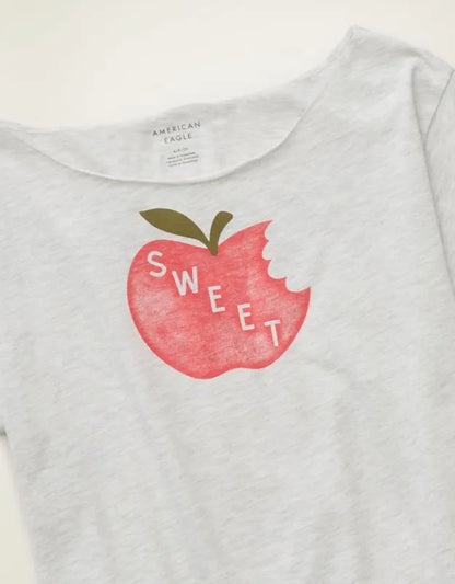 AE Off-the-Shoulder Graphic T-Shirt